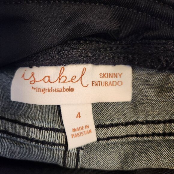 Maternity Skinny Jeans By Ingrid & Isabel Size 4 Dark Blue Denim NWOT - Picture 5 of 9